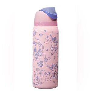 Pink Water Bottle with Purple Lid- Owala 2026 valentines - 100 % authentic